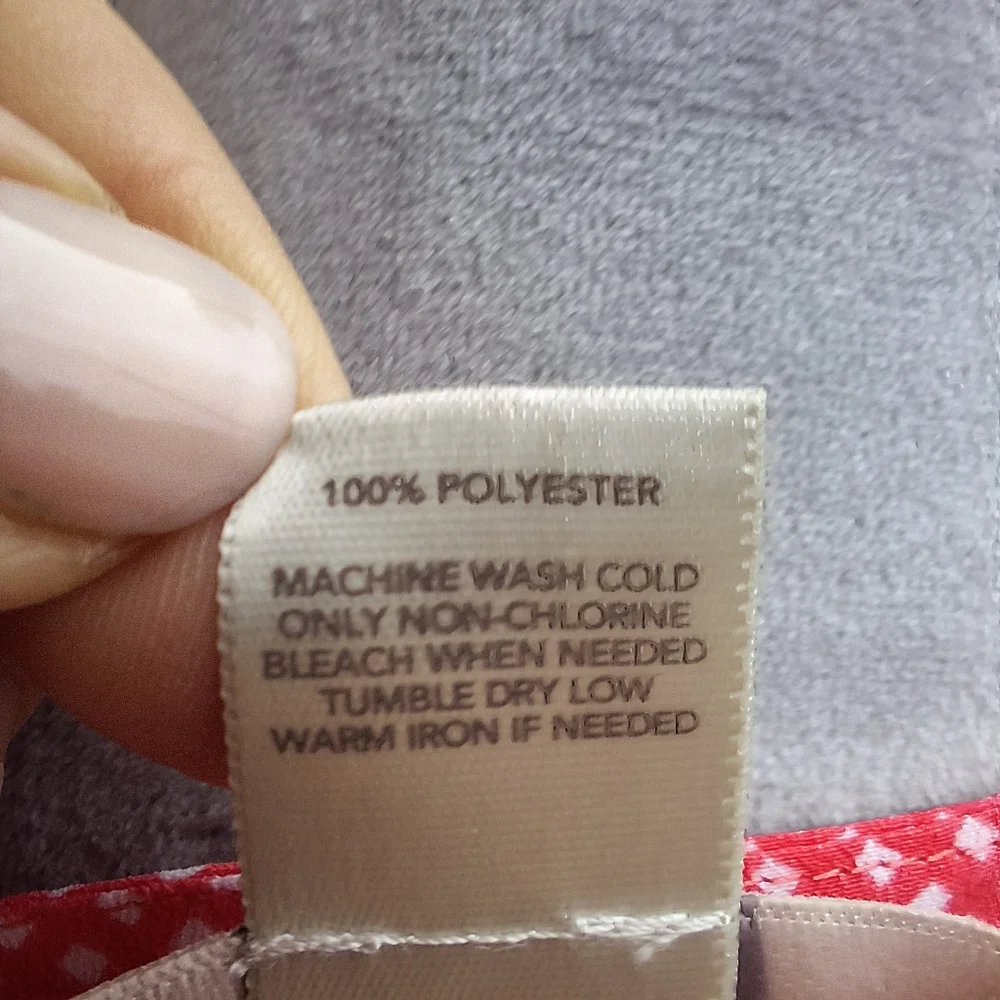 ANN TAYLOT LOFT Pink/Coral Cap Sleeve Button Down Blouse, Medium, Never Worn - Picture 8 of 8